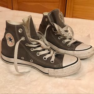 Womens gray converse high tops